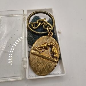 Vintage RCA Dog Employee Gift Keychain